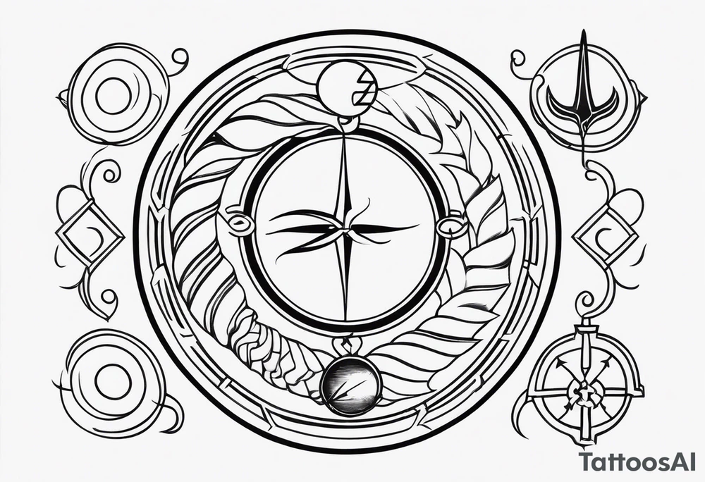 Signo de peixes zodiaco tattoo idea