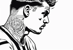 old school tattoo, of a footballer tattoo idea