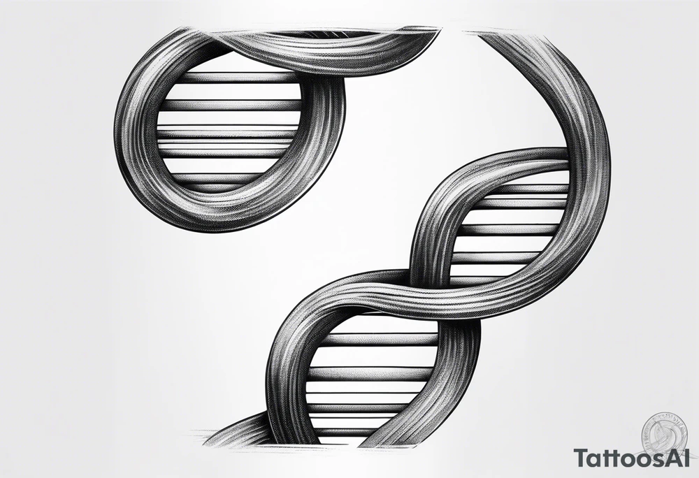 DNA strand tattoo idea