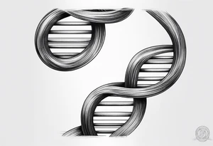 DNA strand tattoo idea