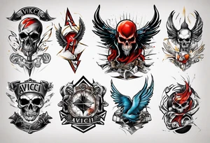 Avicci logo tattoo idea