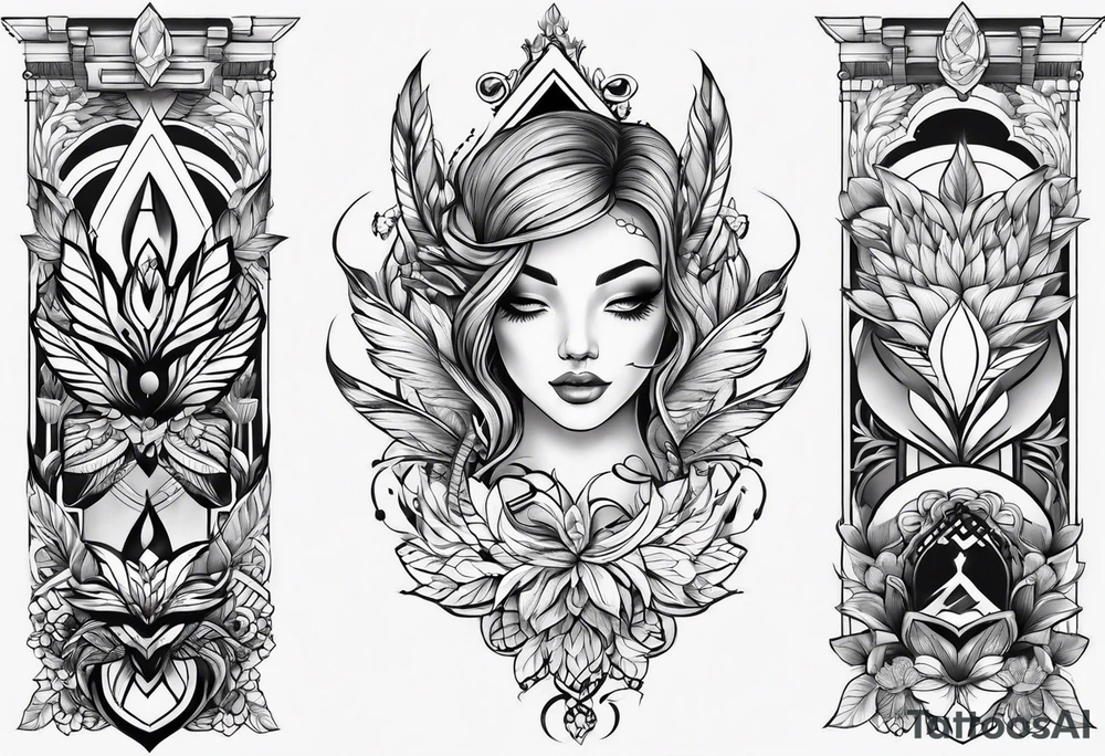 shoulder tattoo half sleeve tattoo idea