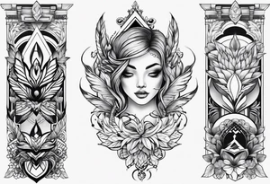 shoulder tattoo half sleeve tattoo idea