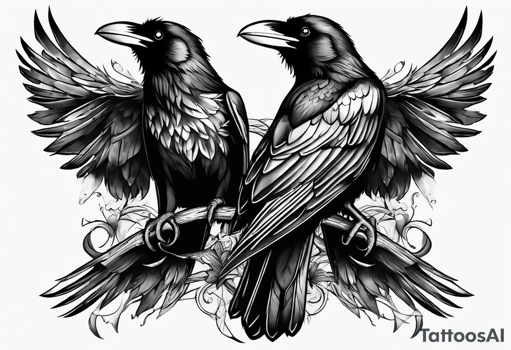 three ravens tattoo idea