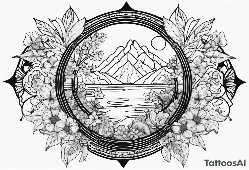 Nature item tattoo idea