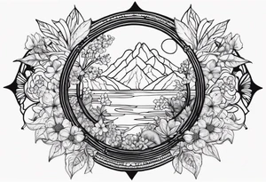 Nature item tattoo idea