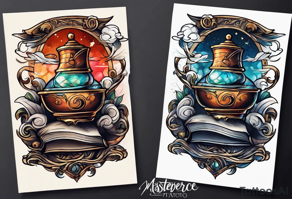 open book tattoo idea