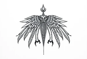 Enlil anunnaki god with his name above tattoo idea