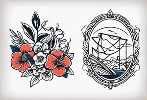 Small American traditional,  Virginia related tattoo idea