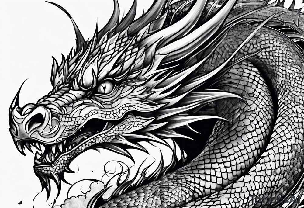 Dragon tattoo idea