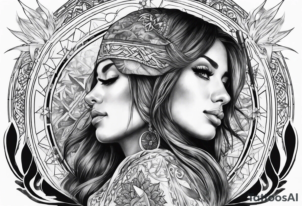 arcangel in the sky tattoo idea