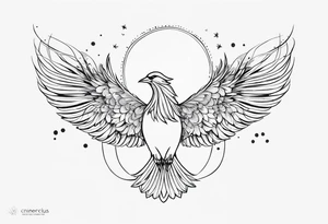 "Resurget Cineribus"
phoenix, delicate, feminine tattoo idea