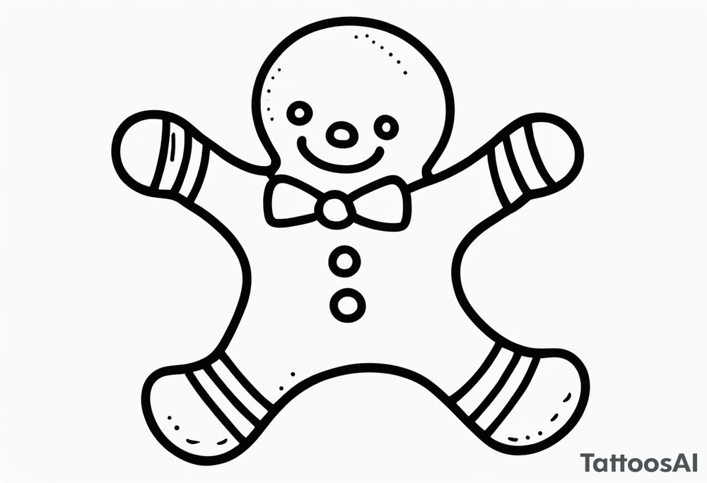 GINGERBREAD MAN tattoo idea