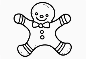 GINGERBREAD MAN tattoo idea