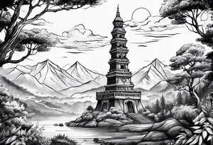 tower tattoo idea
