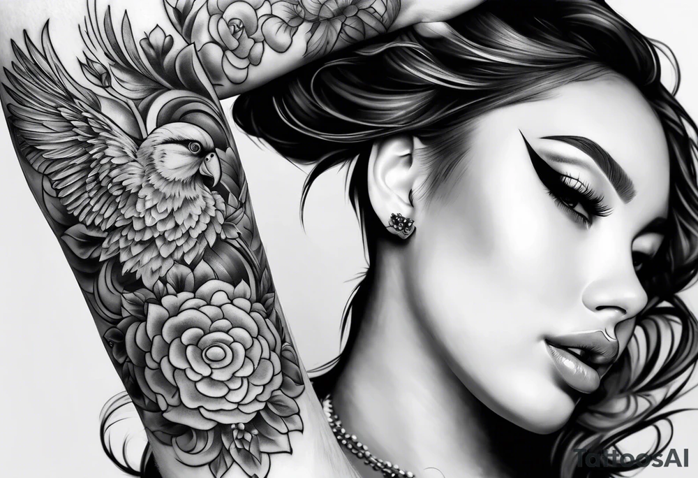 Babys hand tattoo idea