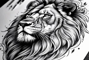 powerful majestic lion, close-up
Forearm tattoo tattoo idea