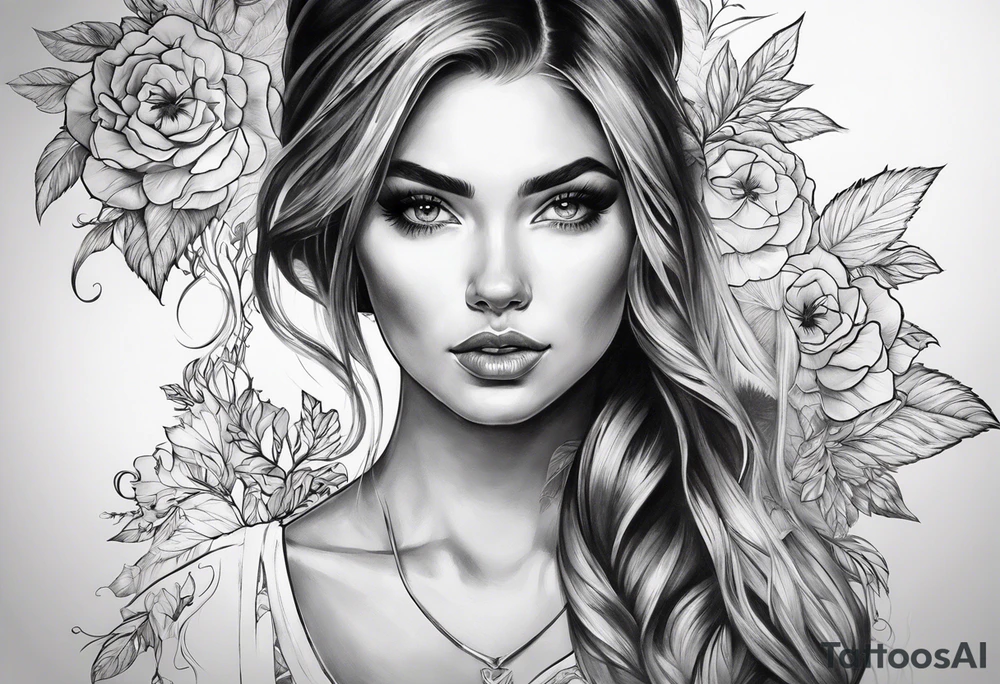 треска,белый медведь,северное сияние tattoo idea