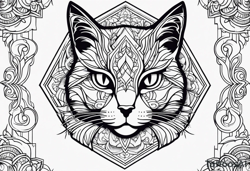 Black Cat tattoo idea