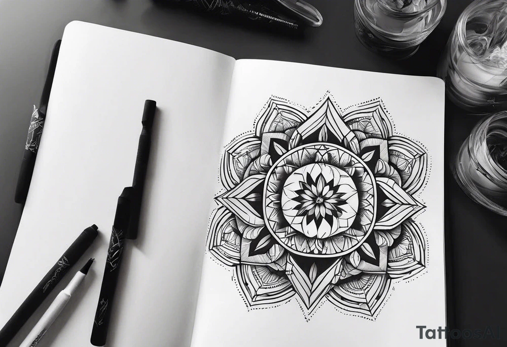 ангел и демон tattoo idea