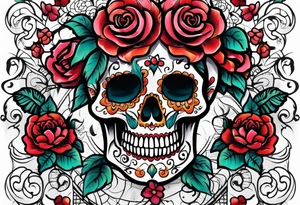 day of dead tattoo idea
