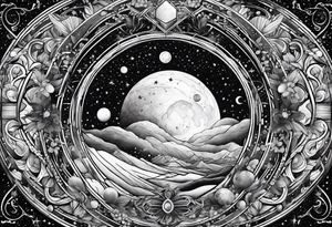 Astronomy tattoo idea