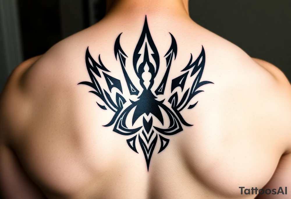 Majestic Siberian husky paw print tattoo idea