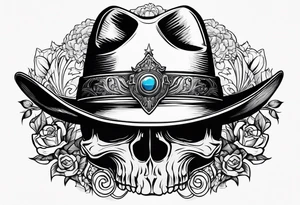 western cowboy tattoo idea