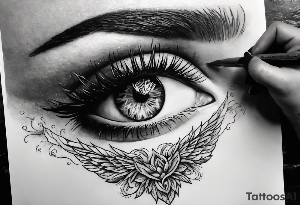 my my those eyes like fire i’m winged inset.youre a funeral pyre tattoo idea