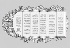 Sleeve with bible verses tattoo idea