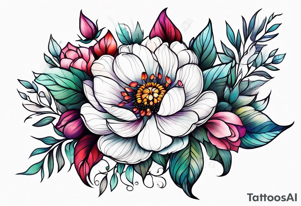 Flower tattoo idea