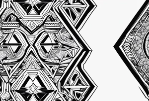 Tribal honeycomb tattoo idea