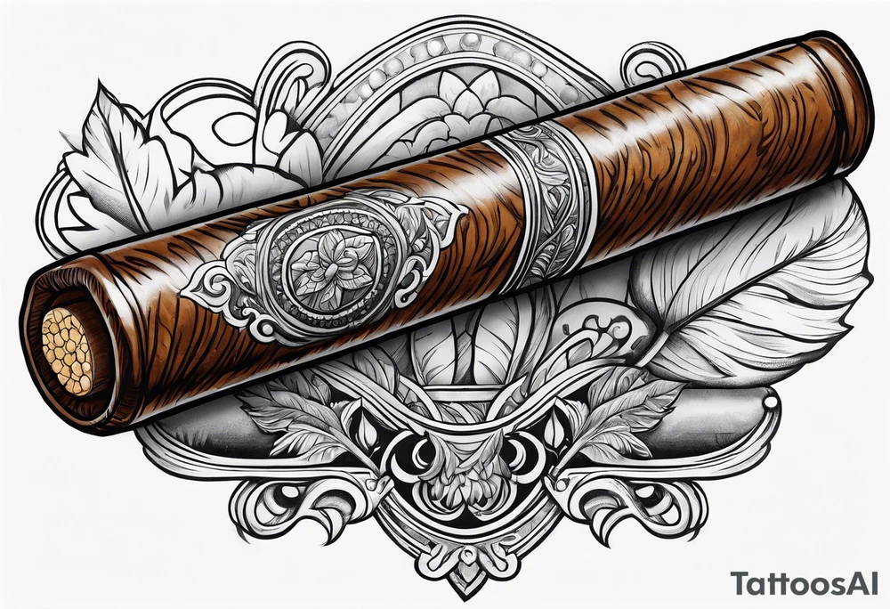 cigar tattoo idea