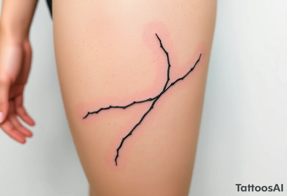 Razor wire shaped in ❤️ tattoo idea