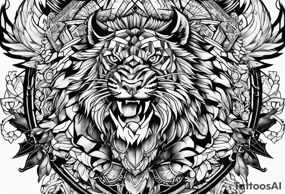 levi akerman battle vs beast tattoo idea