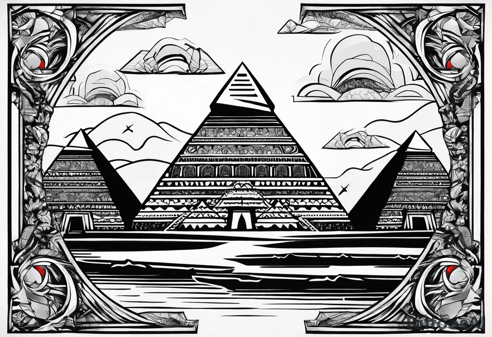 toroids, pyramids tattoo idea