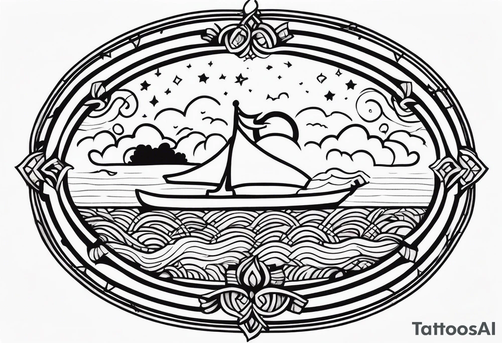 UPLIFTING THOGHTS NO WORRIES tattoo idea