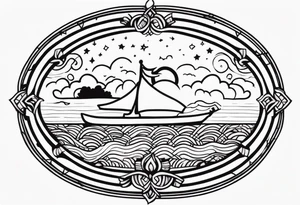 UPLIFTING THOGHTS NO WORRIES tattoo idea