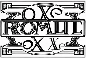 roman numerals  III•XI•XIX with the name ronald and sparkles on the wrist tattoo idea