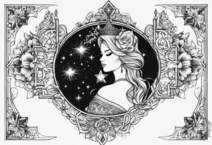 Tattoo for my daughter born on the 28th of June 2011. Symbolising princess worship, a father's unconditional love for his oldest daughter tattoo idea