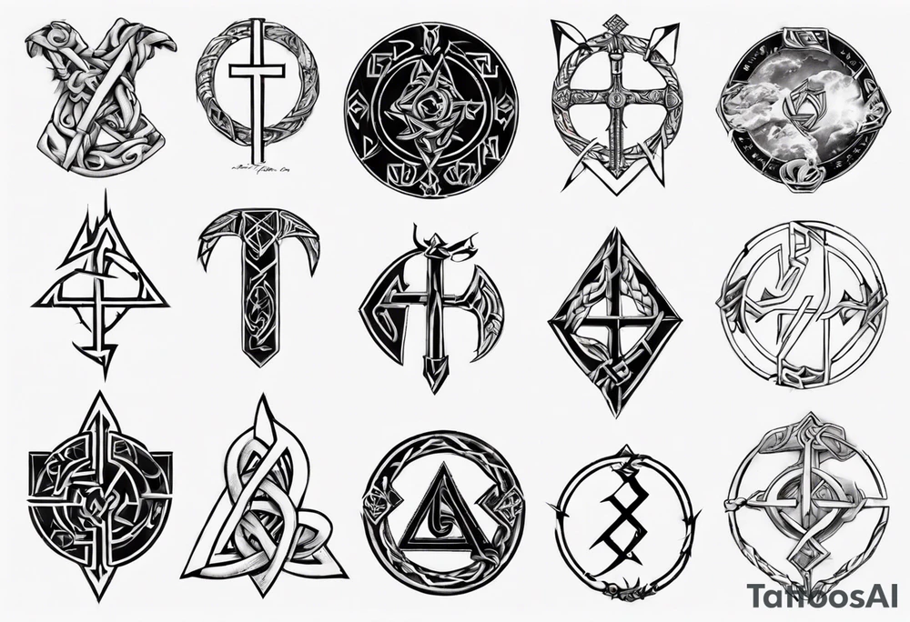 norse gods rune tattoo idea