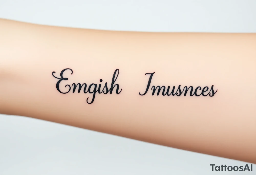 English ambigram phrases tattoo idea