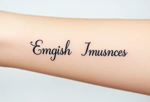 English ambigram phrases tattoo idea