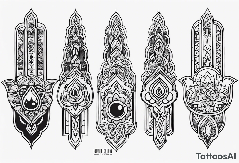 hamsa tattoo idea