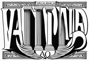 Valhalla steps
 pillars fog tattoo idea