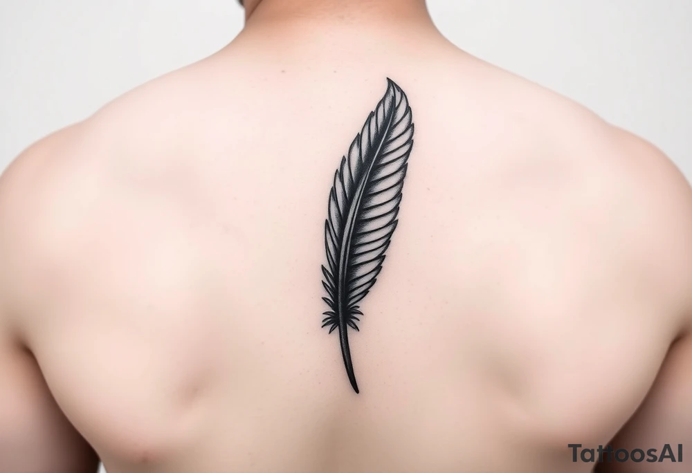 black 
feathers tattoo idea