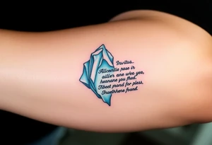 Iceberg, invictus poem, family tattoo idea