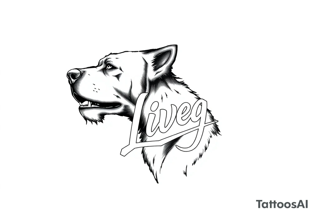 Long live dawg in a script tattoo idea