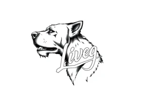 Long live dawg in a script tattoo idea