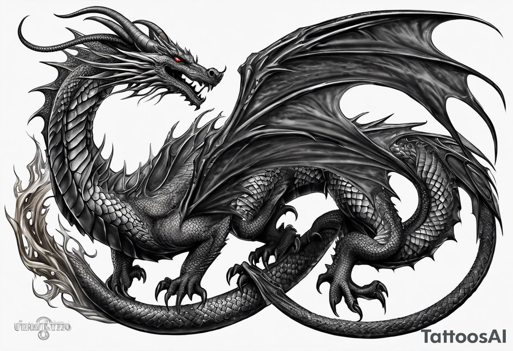 Dragon, uroboros tattoo idea